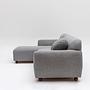 Eddy corner sofa left light grey 7
