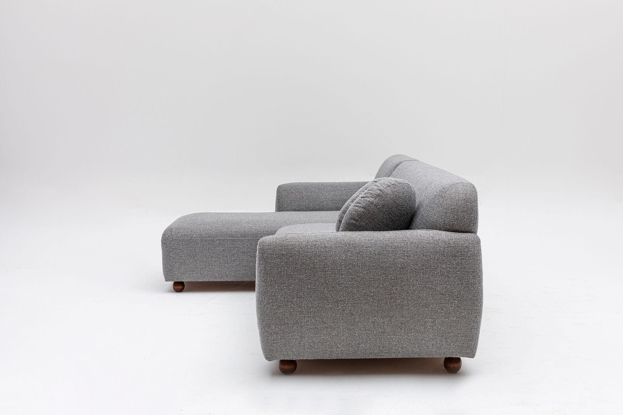 Eddy corner sofa left light grey 7