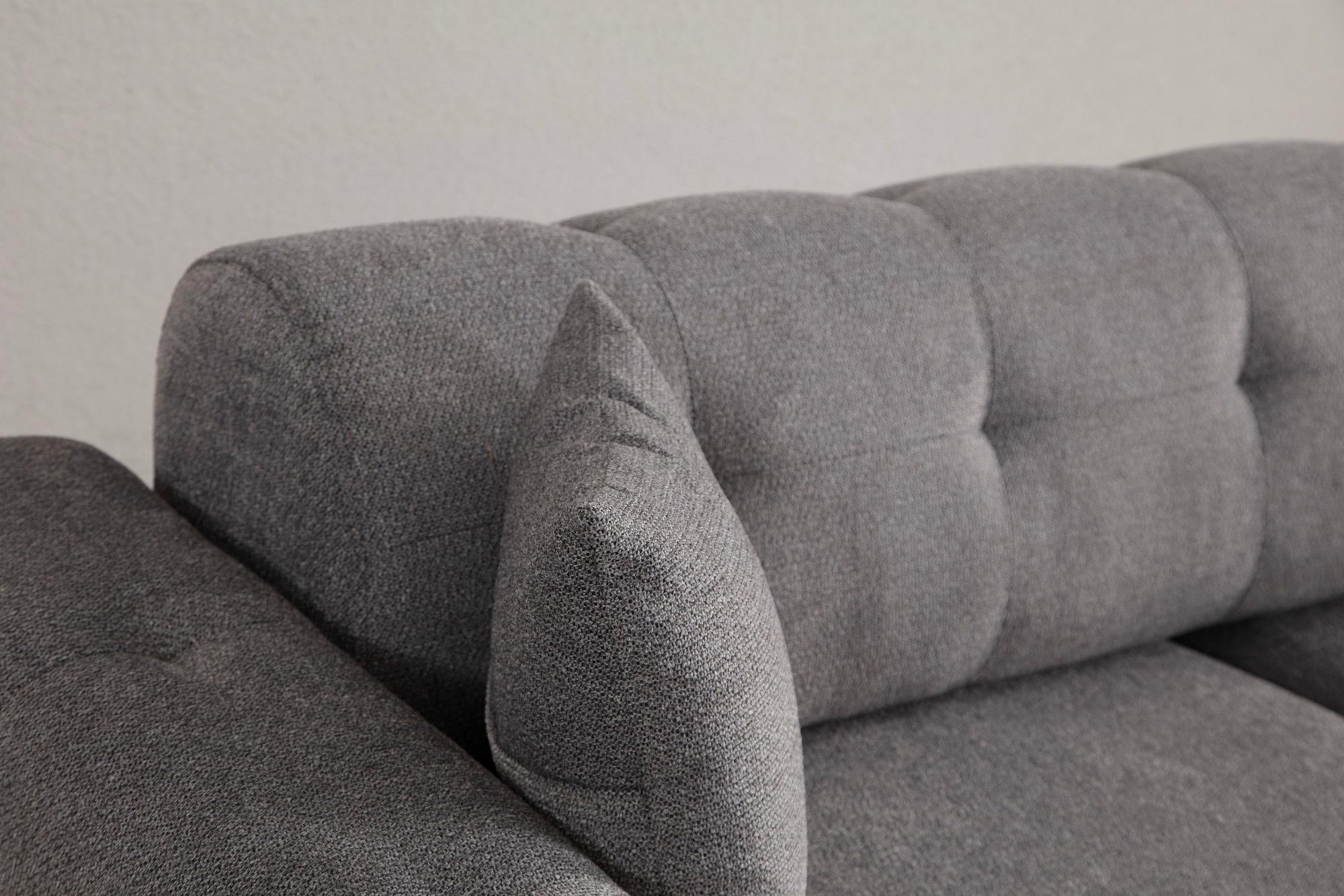 Athena 3-Seater Sofa Bed Light Grey 7