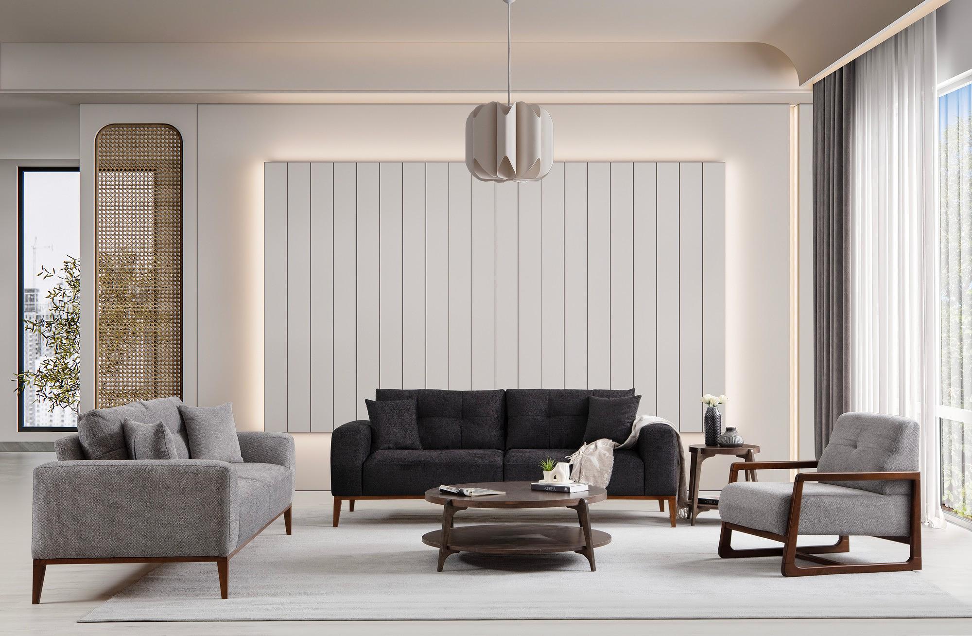 Sinor divano letto 3 posti grigio scuro 2