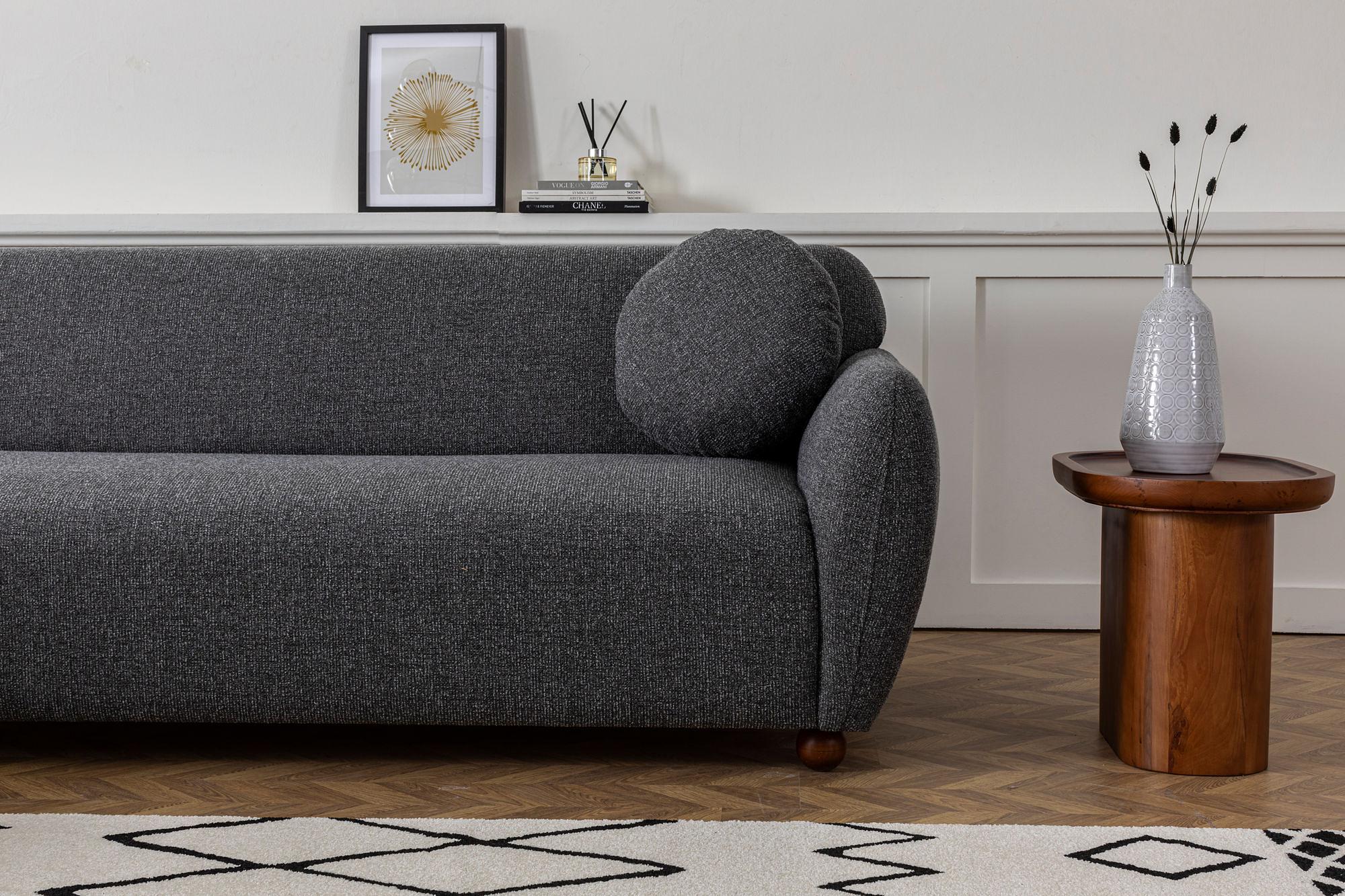Eddy 2 Corner Sofa Dark Grey 4