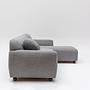 Eddy corner sofa Right Light grey 7