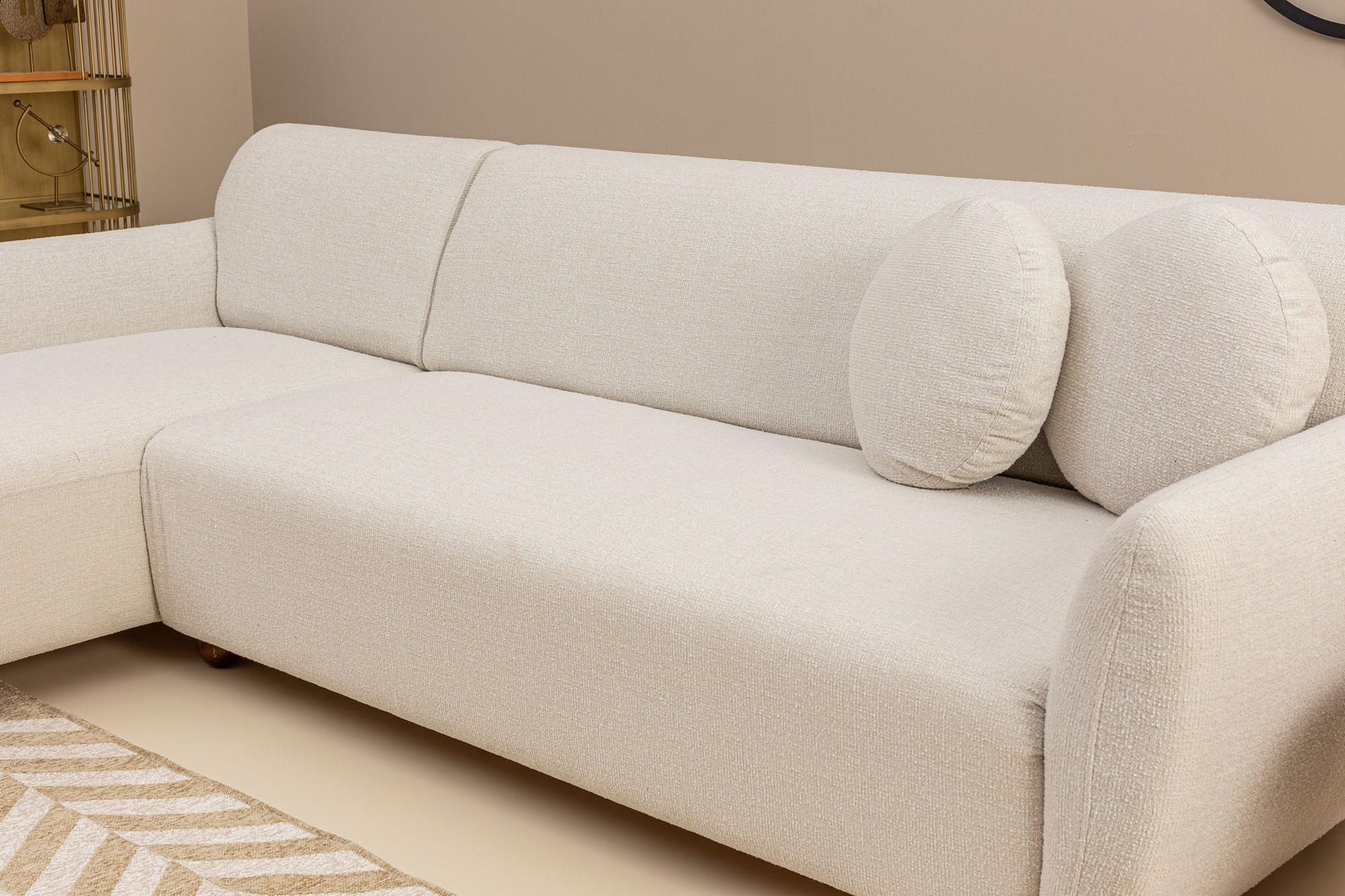 Eddy corner sofa Left White 2