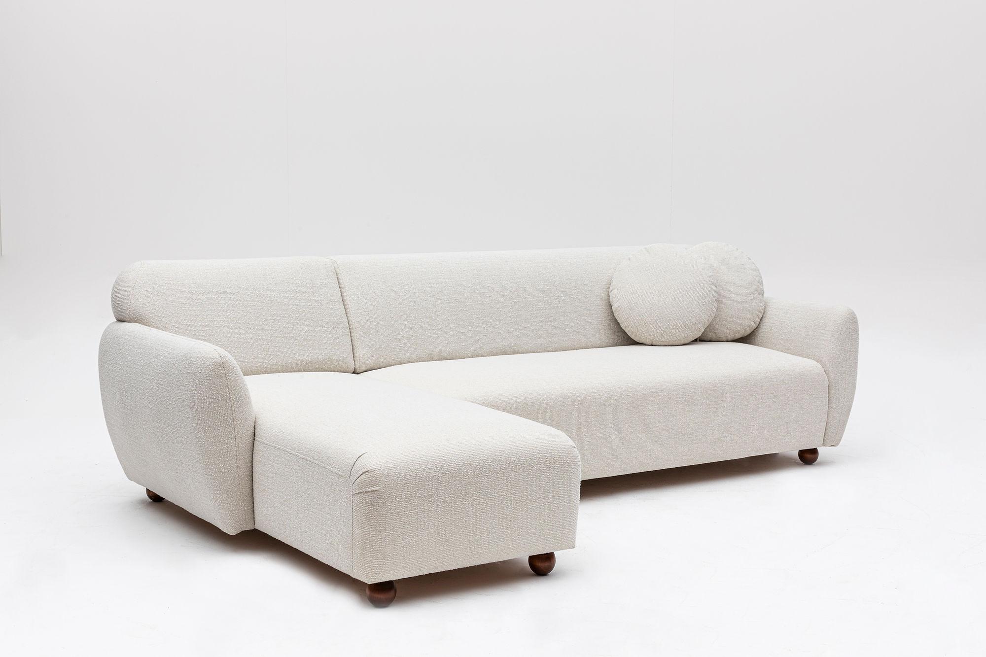 Eddy Ecksofa Links Weiß 6