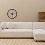 Eddy Ecksofa Rechts Weiß 0