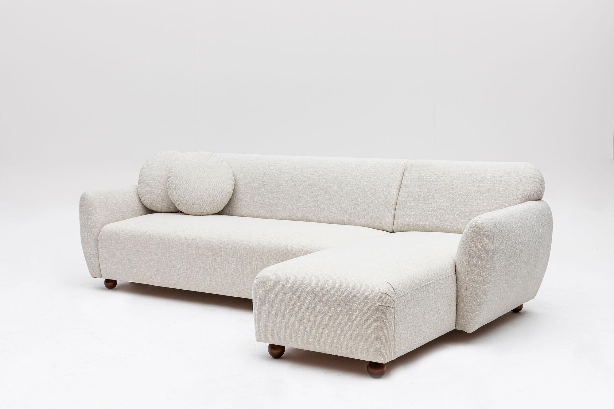 Eddy Corner Sofa Right White 6