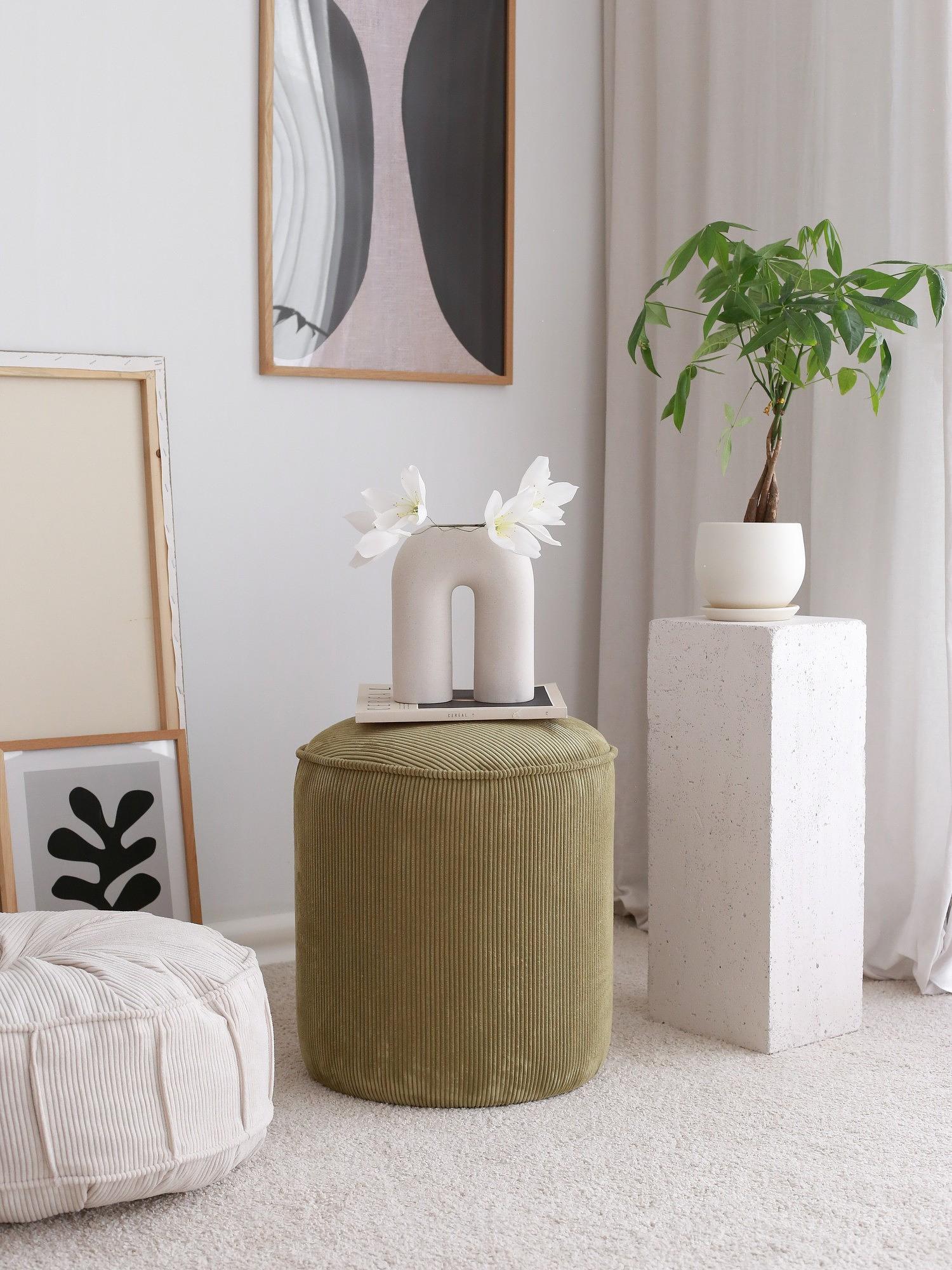 Teddy Fitilli Stool Khaki Grey 1