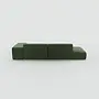 Pyllow Ecksofa Feiner Cord Waldgrün 3