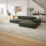 Pyllow Ecksofa Feiner Cord Waldgrün 5