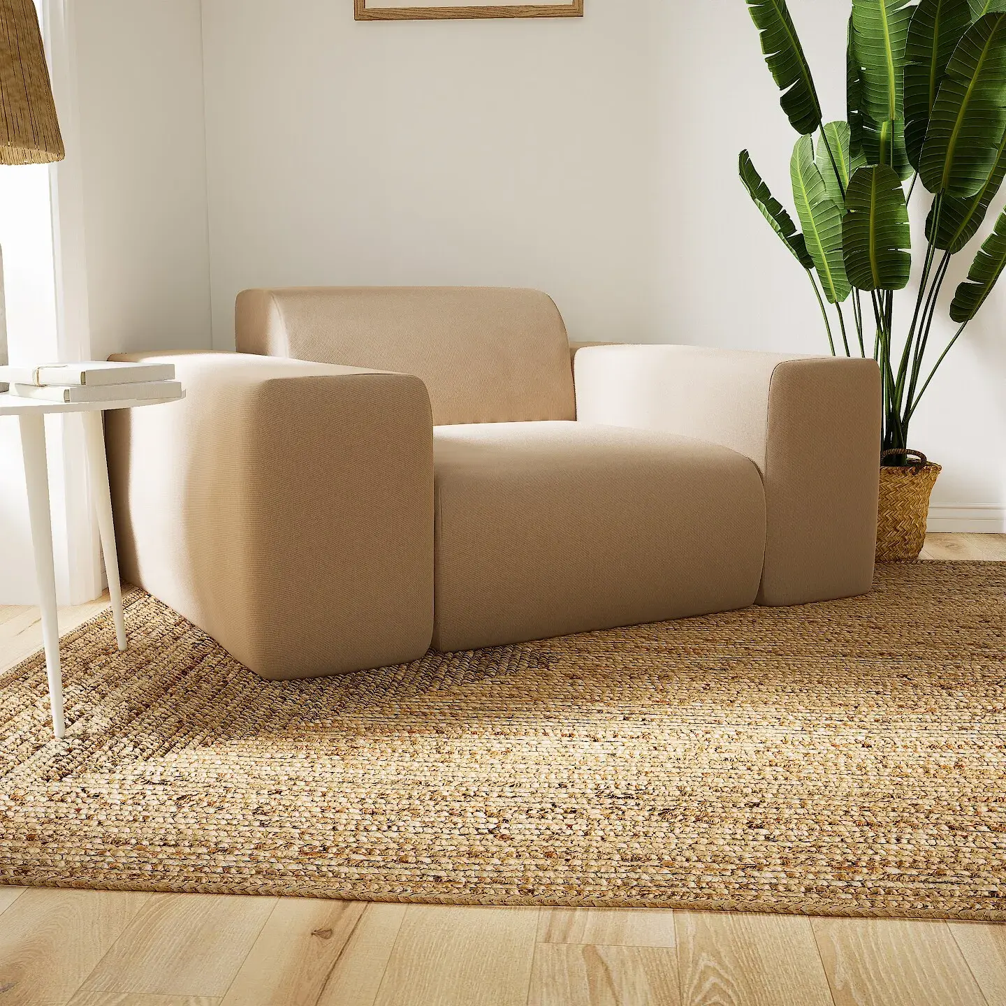 Pyllow Sessel Feingewebe Cremebeige 5