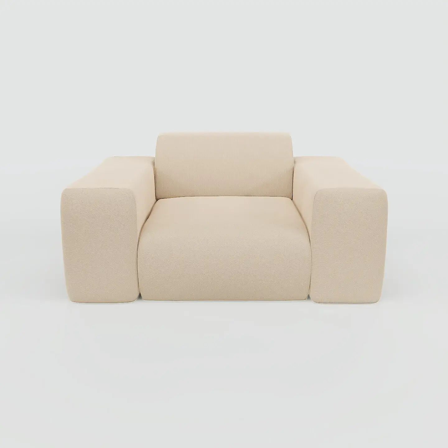 Pyllow Sessel Feingewebe Cremebeige 1
