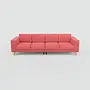 Tyme Sofa 4-Sitzer Wolle Korallenrot 0