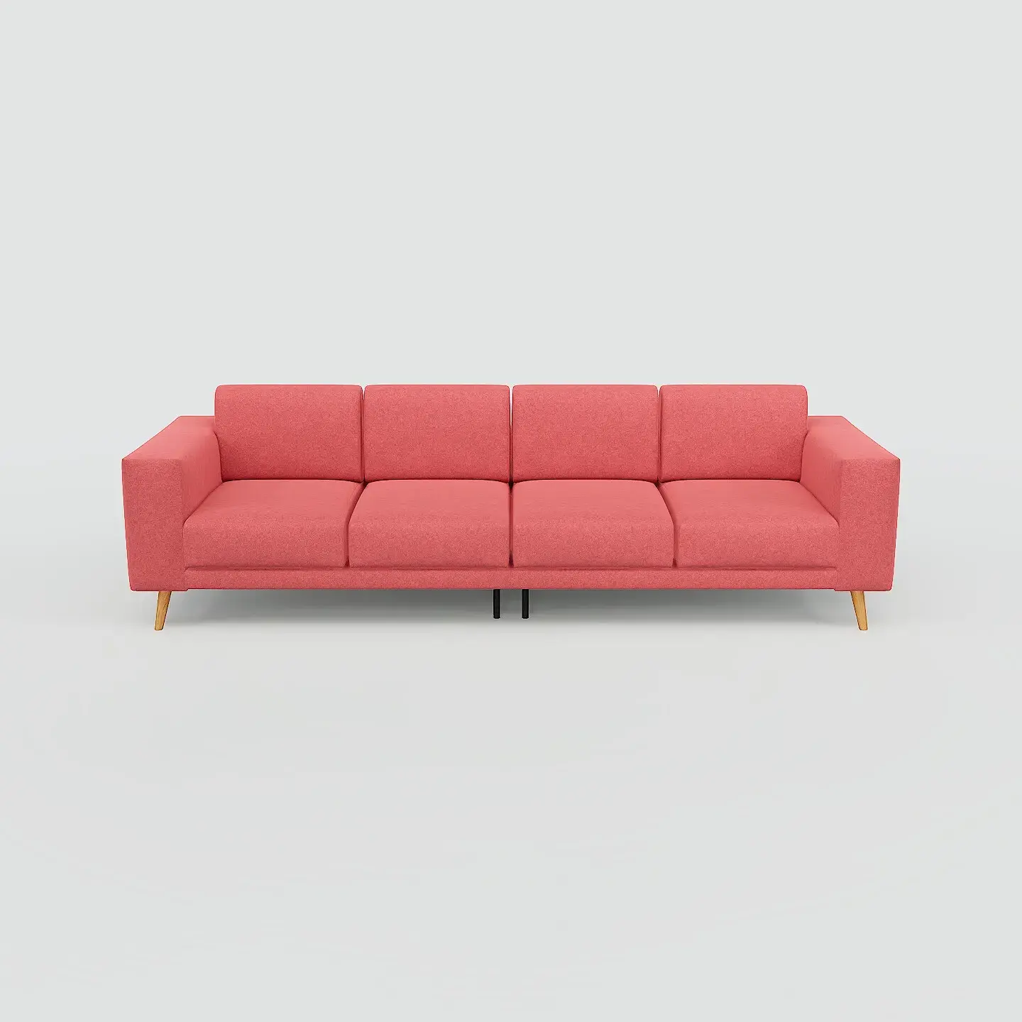 Tyme Sofa 4-Sitzer Wolle Korallenrot 0