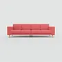 Tyme Sofa 4-Sitzer Wolle Korallenrot 2