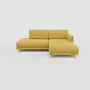 Tyme Ecksofa Strukturgewebe Senfgelb 2