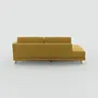 Tyme Ecksofa Strukturgewebe Senfgelb 3