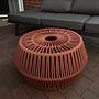 Hocker / Beistelltisch mit Tischplatte Orange 1