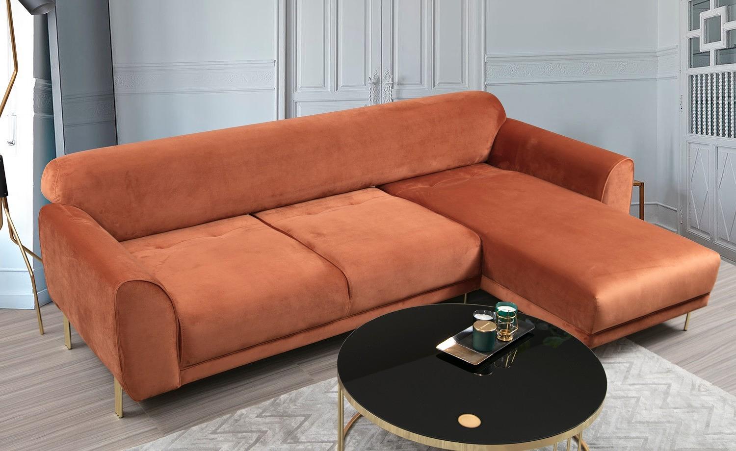 Image Corner sofa Right Brown 5