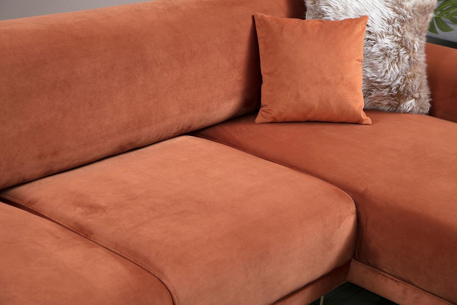 Image Corner sofa Right Brown 7