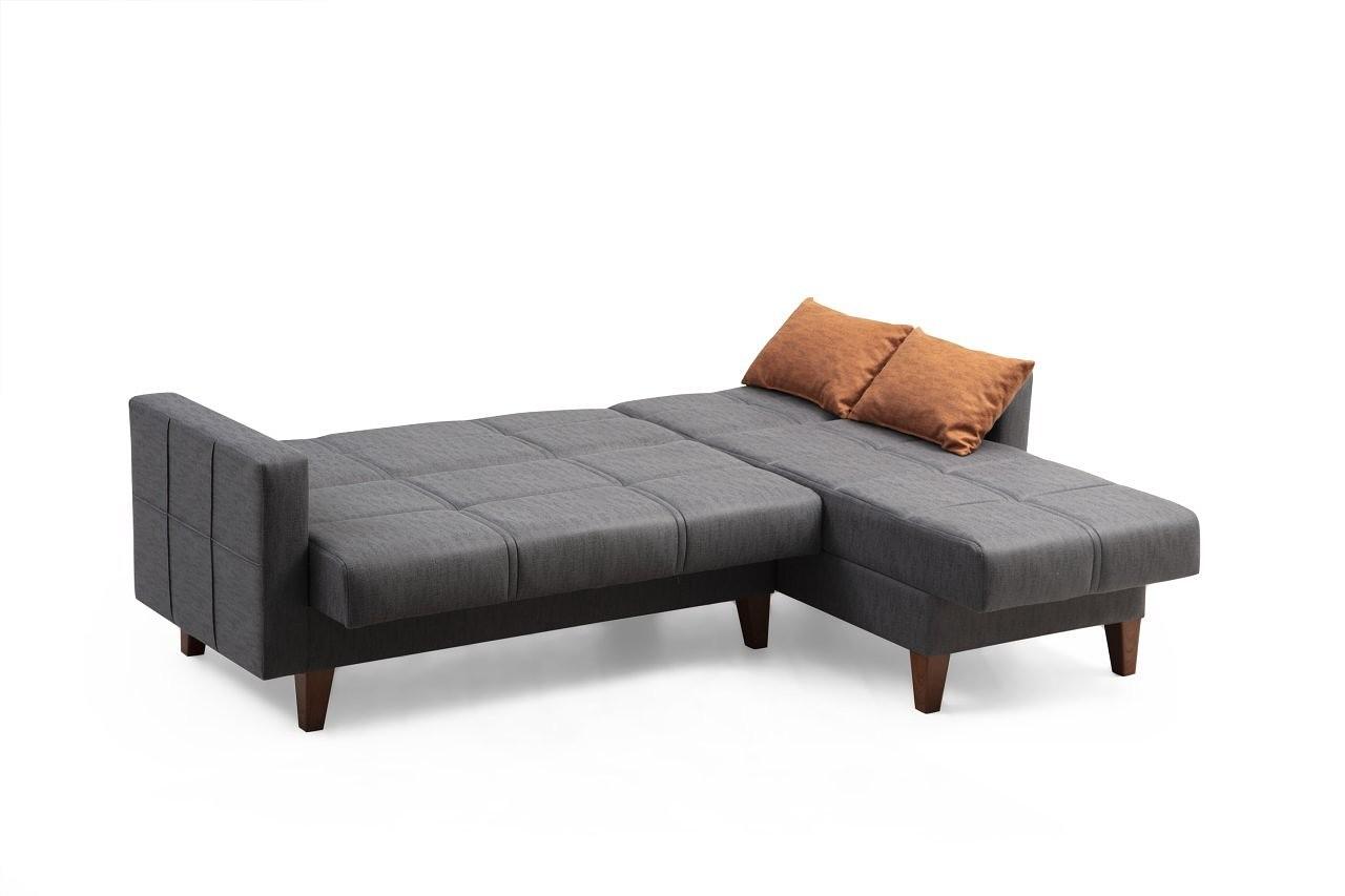 Polya Sofa Set Dark Grey 3