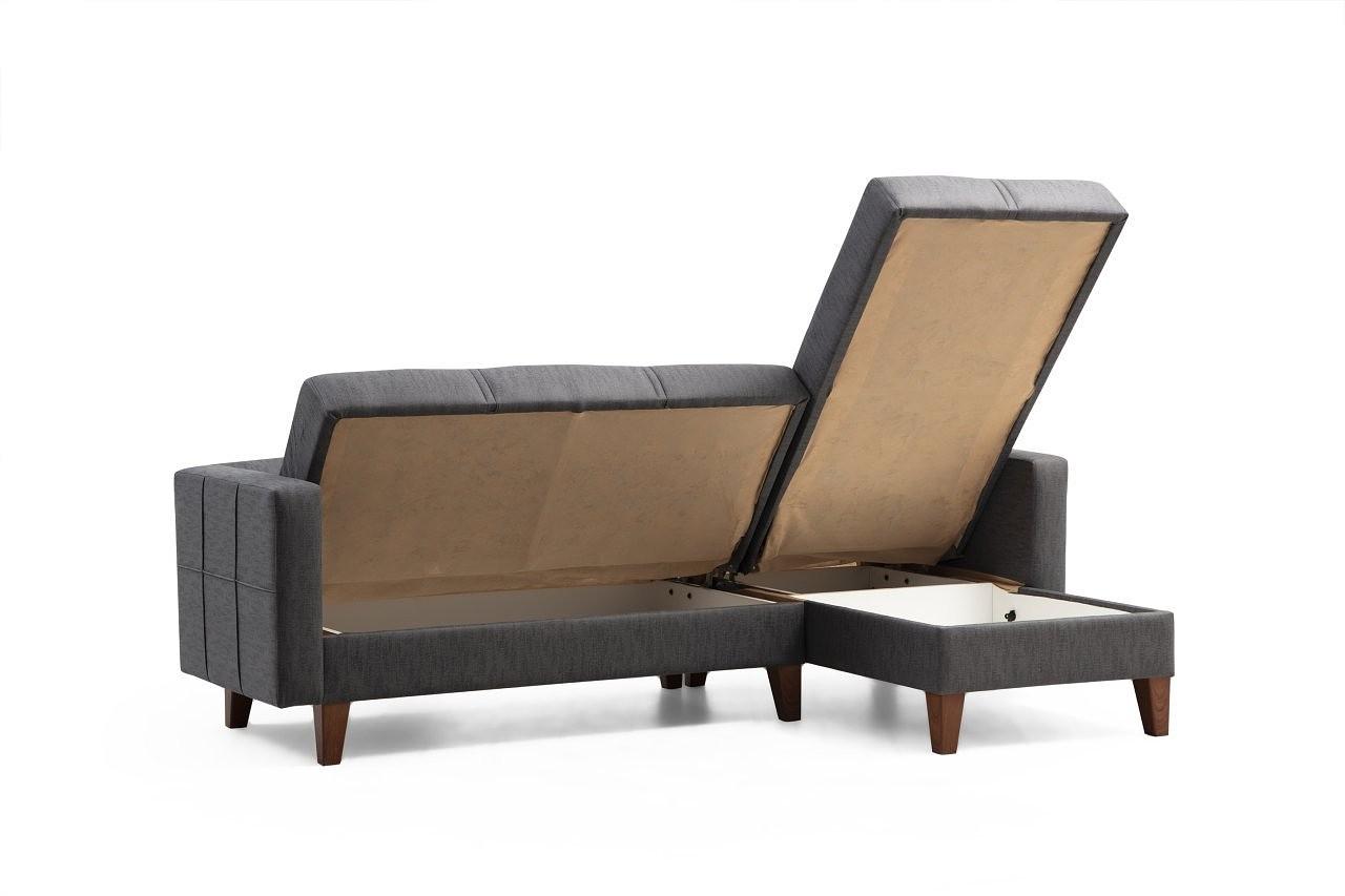 Polya Sofa Set Dark Grey 4