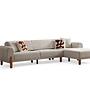Lyke Ecksofa Rechts Creme 0