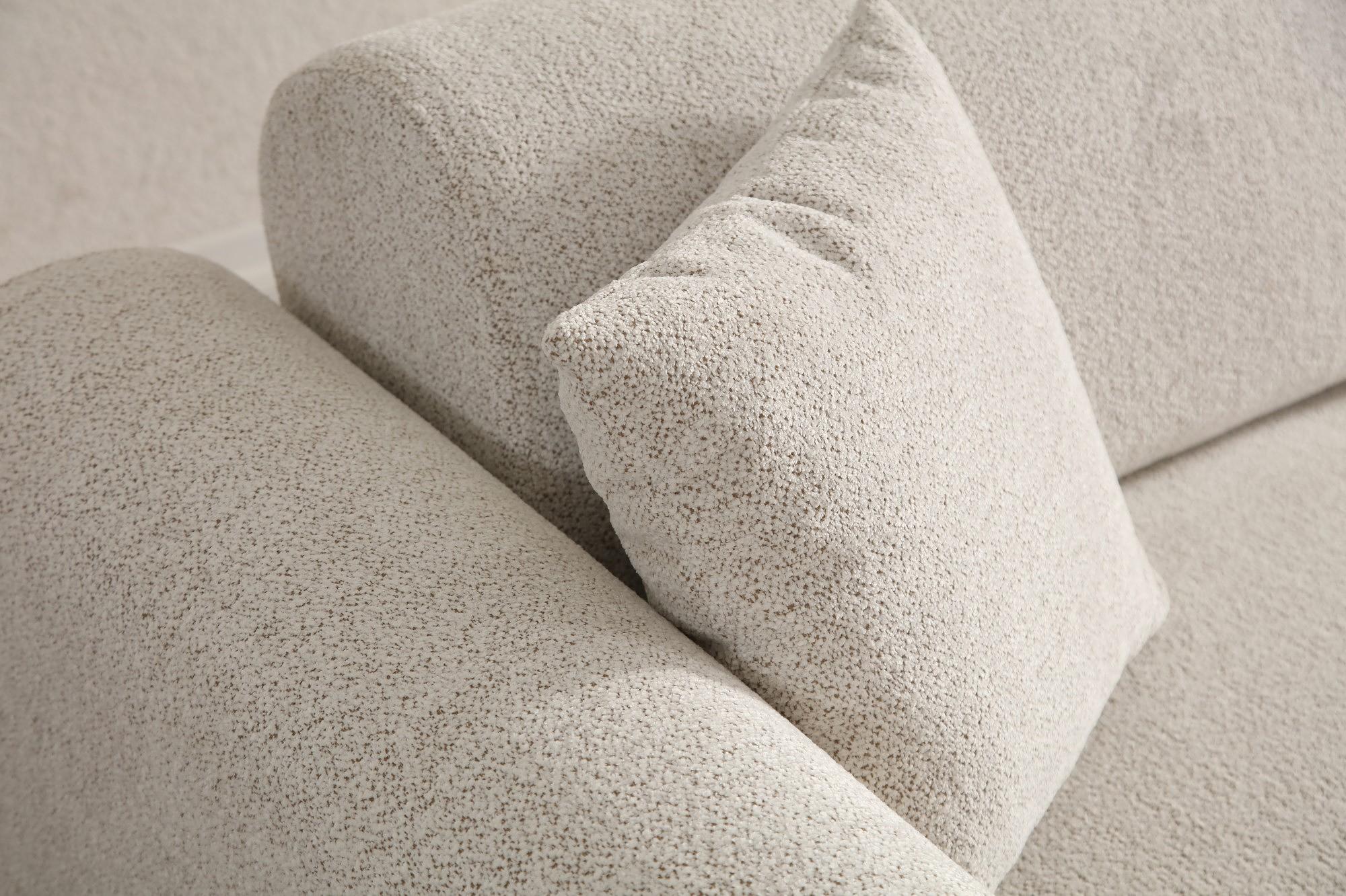 Lyke Ecksofa Rechts Creme 4