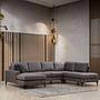 Porto Corner Sofa Charcoal 0