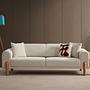 Lyke 3-seater armchair Cream 1