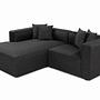 Mora Corner Sofa Left Anthracite 1