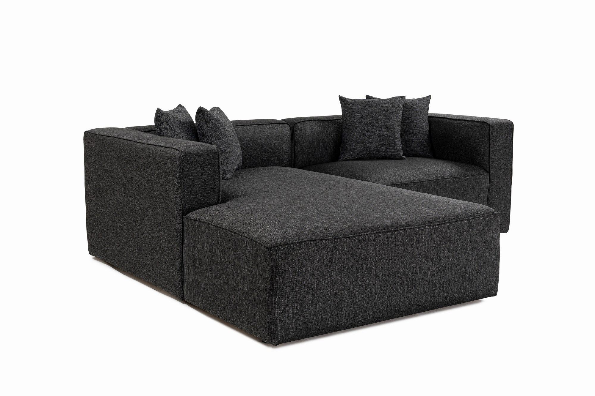 Mora Ecksofa Links Anthrazit 2