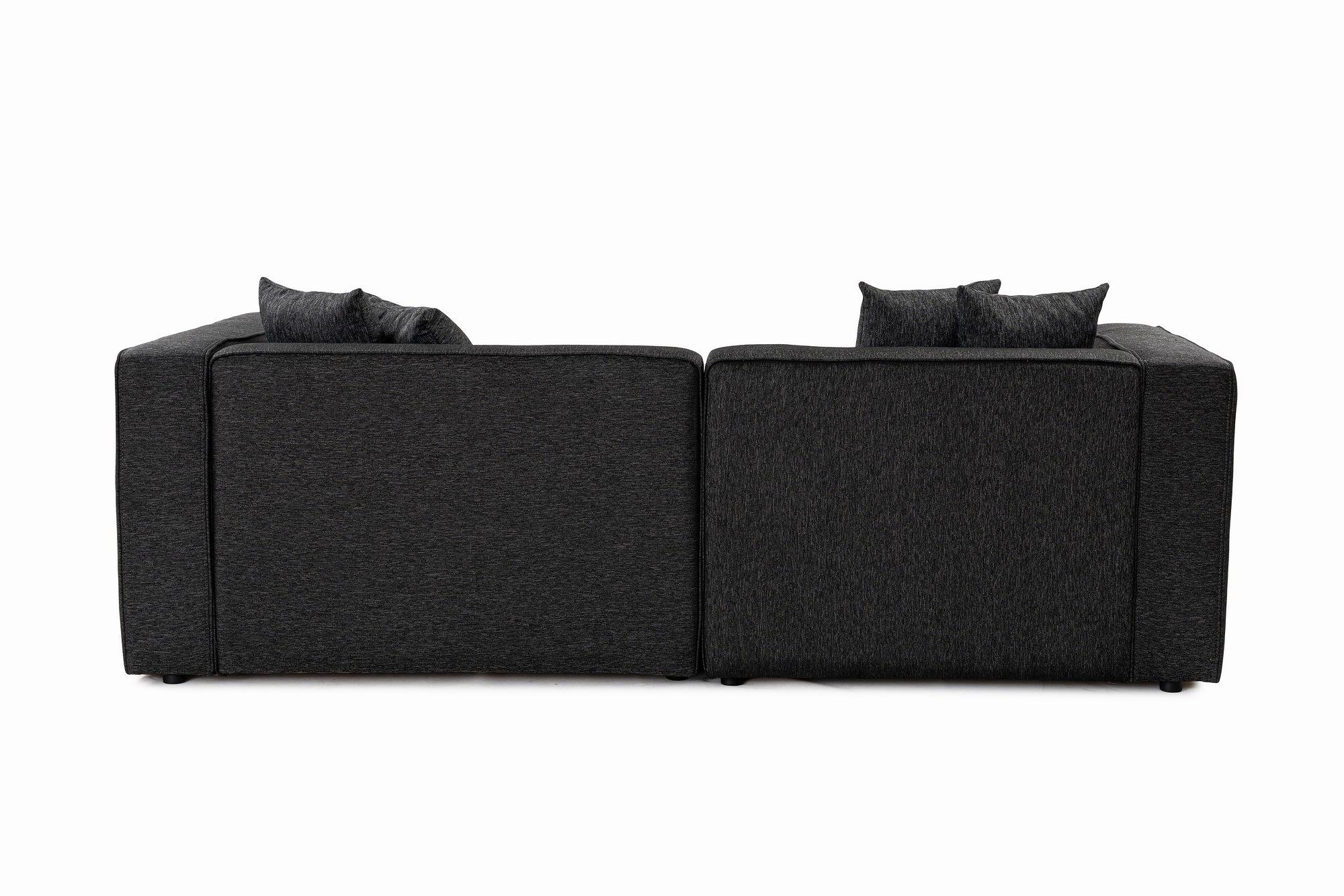 Mora Ecksofa Links Anthrazit 3
