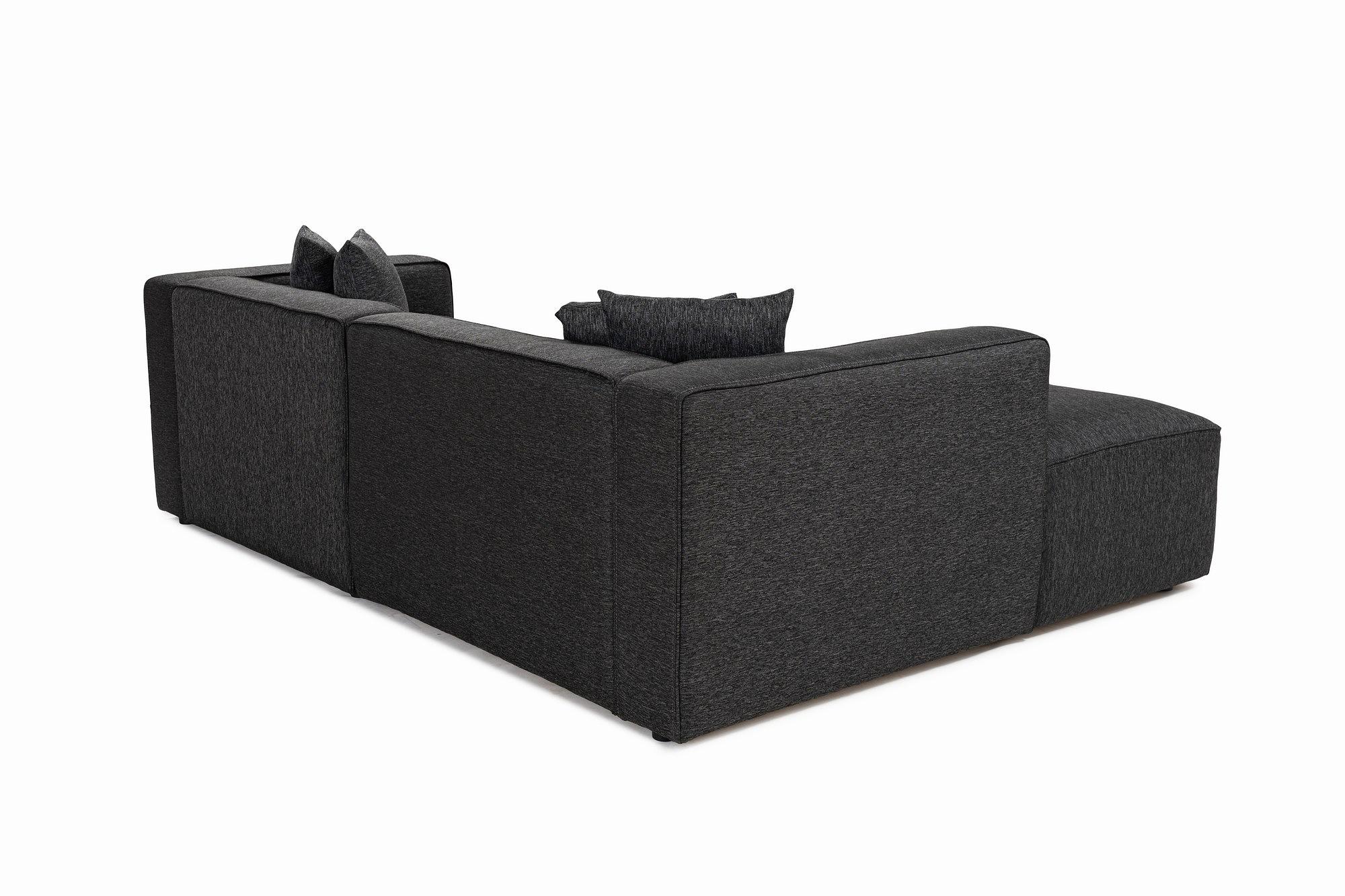 Mora Ecksofa Links Anthrazit 5