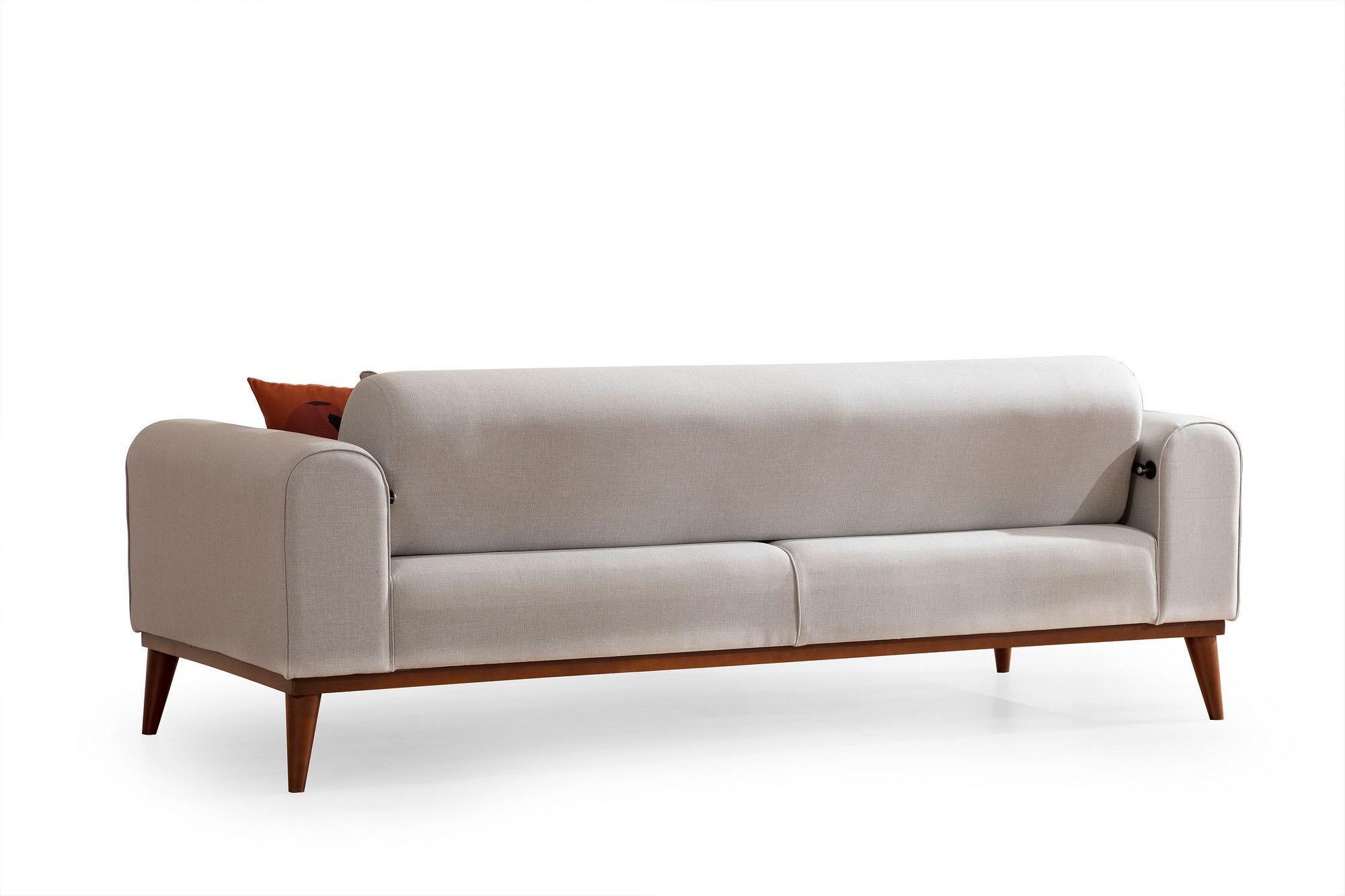 Cofi 3-seater sofa bed cream 2