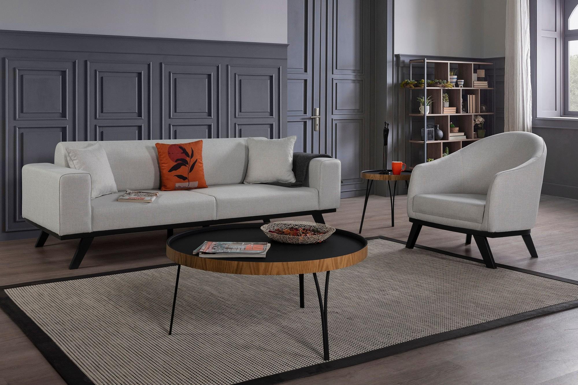 Leon Armchair Light Grey 3