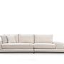 4-seater sofa with side table Beige 3