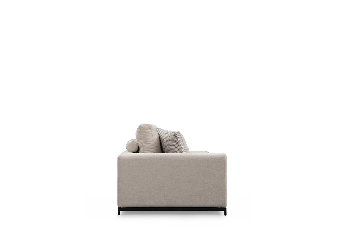 4-seater sofa with side table Beige 6