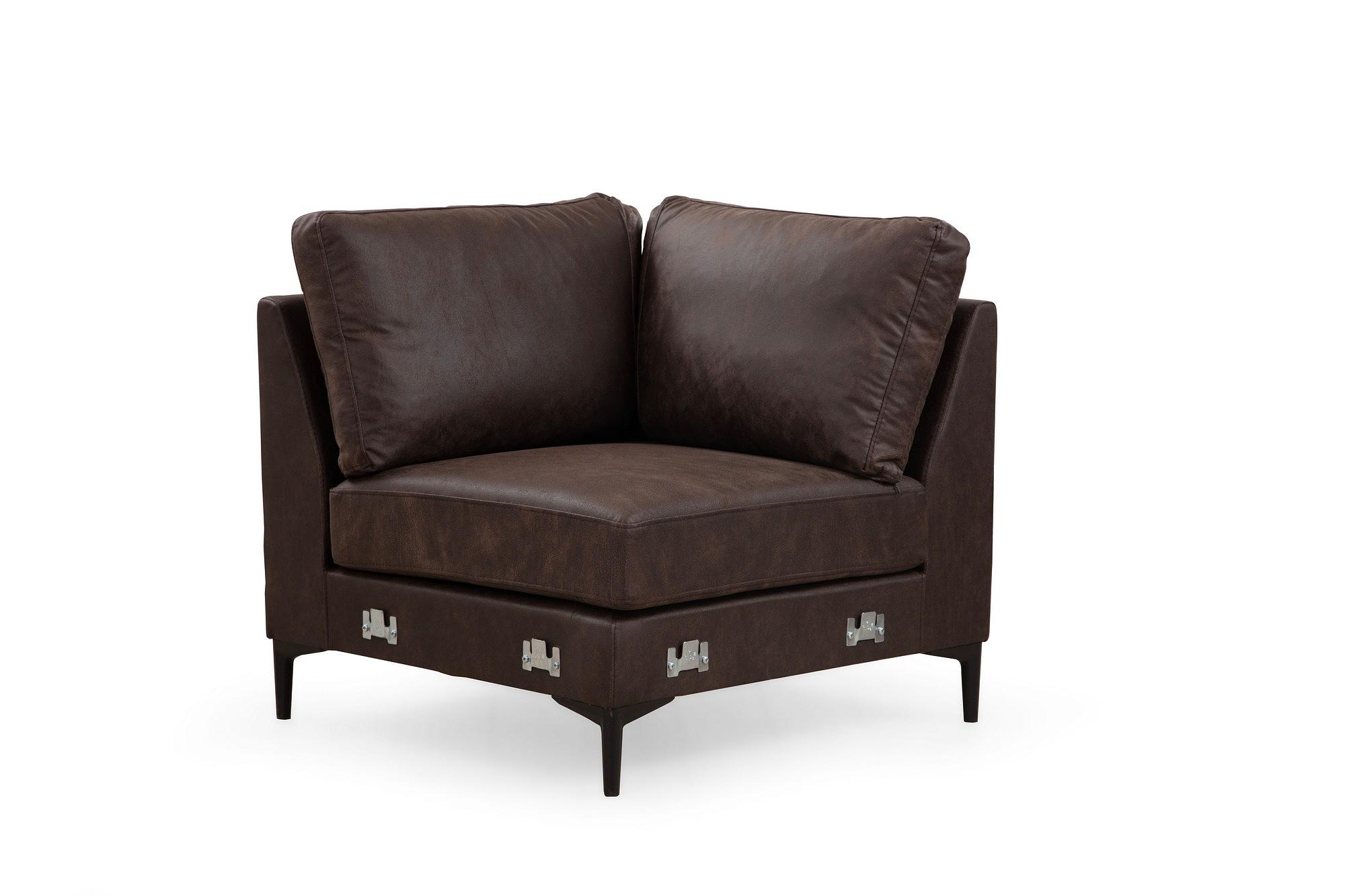 Porto Corner Sofa Brown 8