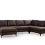 Porto Corner Sofa Brown 5