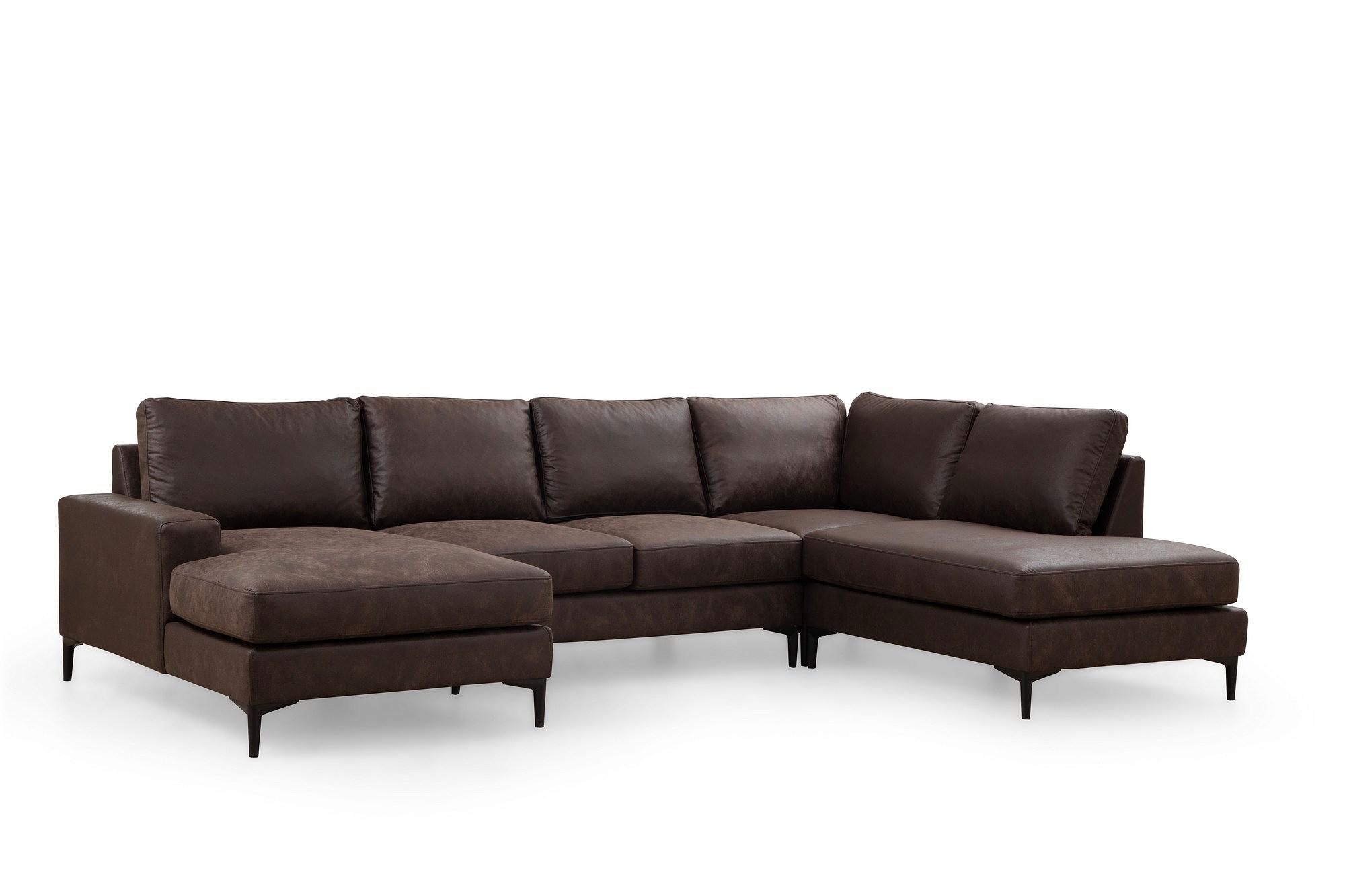 Porto Ecksofa Braun 5