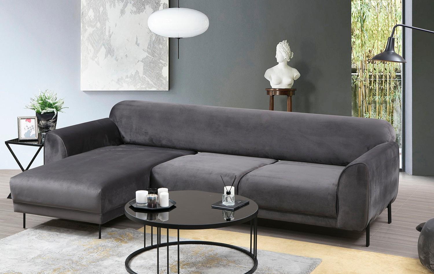 Image Ecksofa Links Anthrazit 1