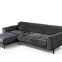 Image Corner sofa Left Anthracite 6