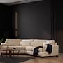 River 4-Sitzer Ecksofa Rechts Beige 0