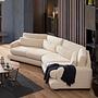 River 4-seater corner sofa Right Beige 1