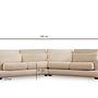 River 4-Sitzer Ecksofa Rechts Beige 7