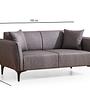 Belissimo 2-Sitzer Sofa Dunkelgrau 5