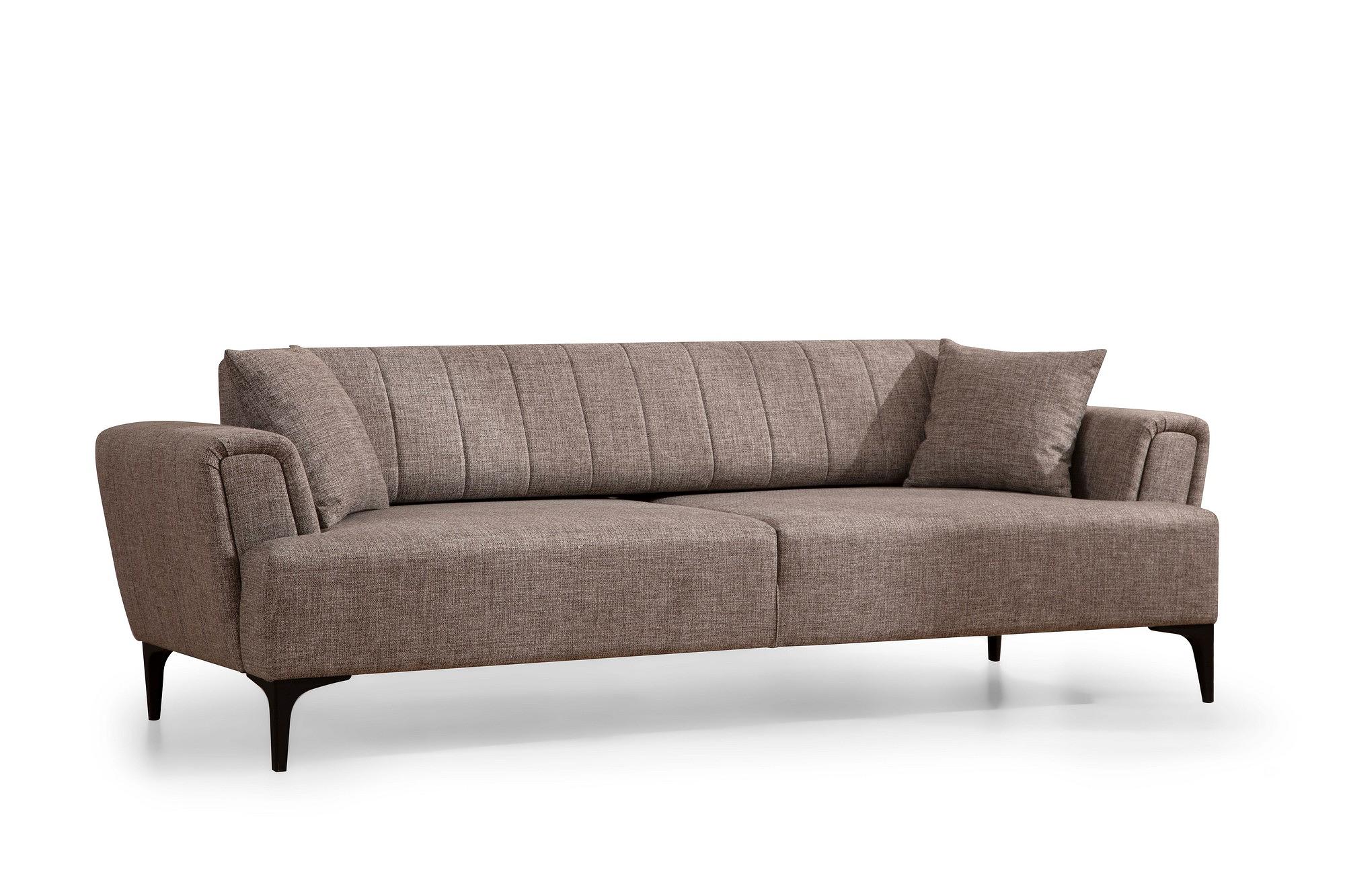 Hamlet 3-seater sofa bed light brown 4