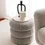Boum Pouf Teddy Fabric Gray 2