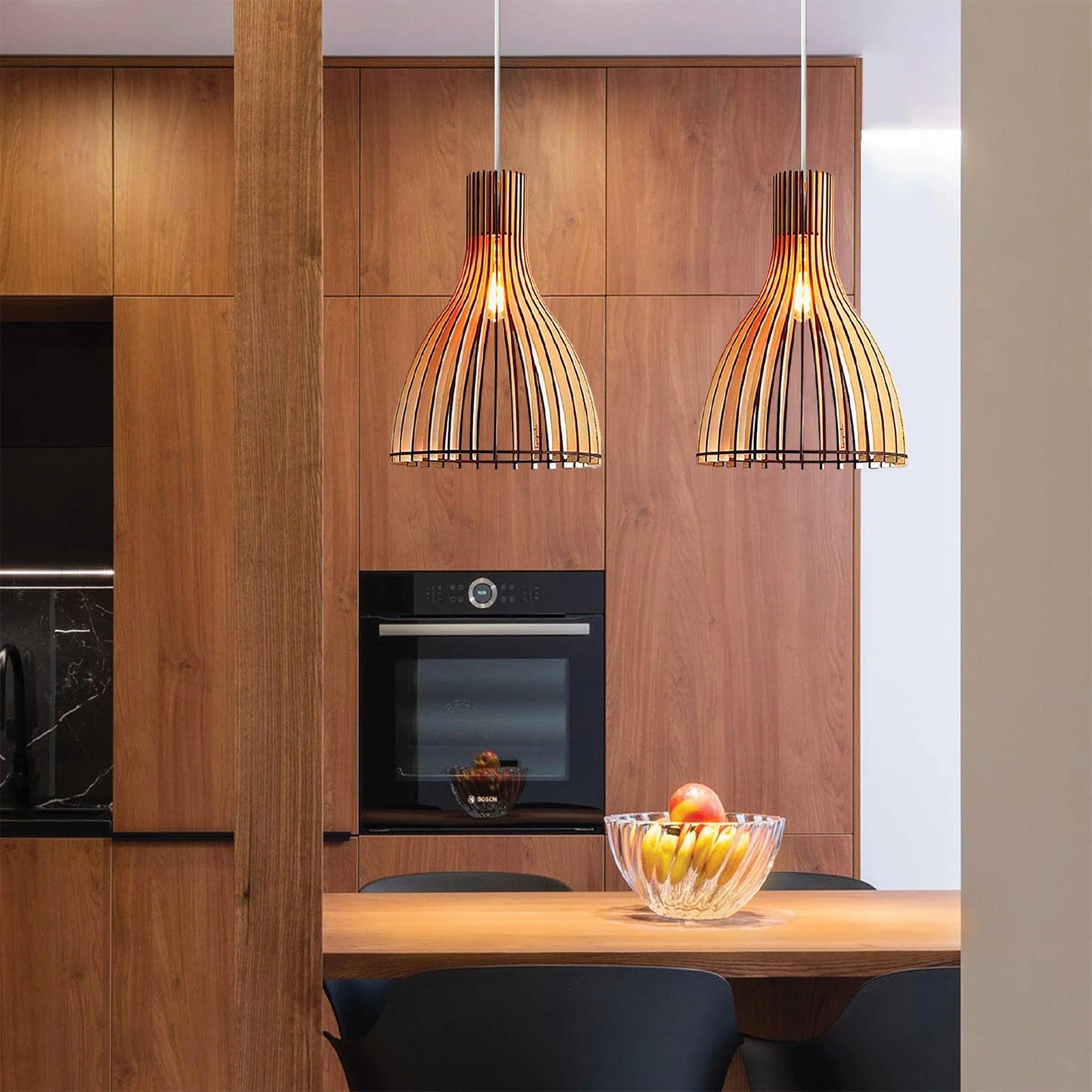 Ariel Pendant Lamp Wood 36cm 4