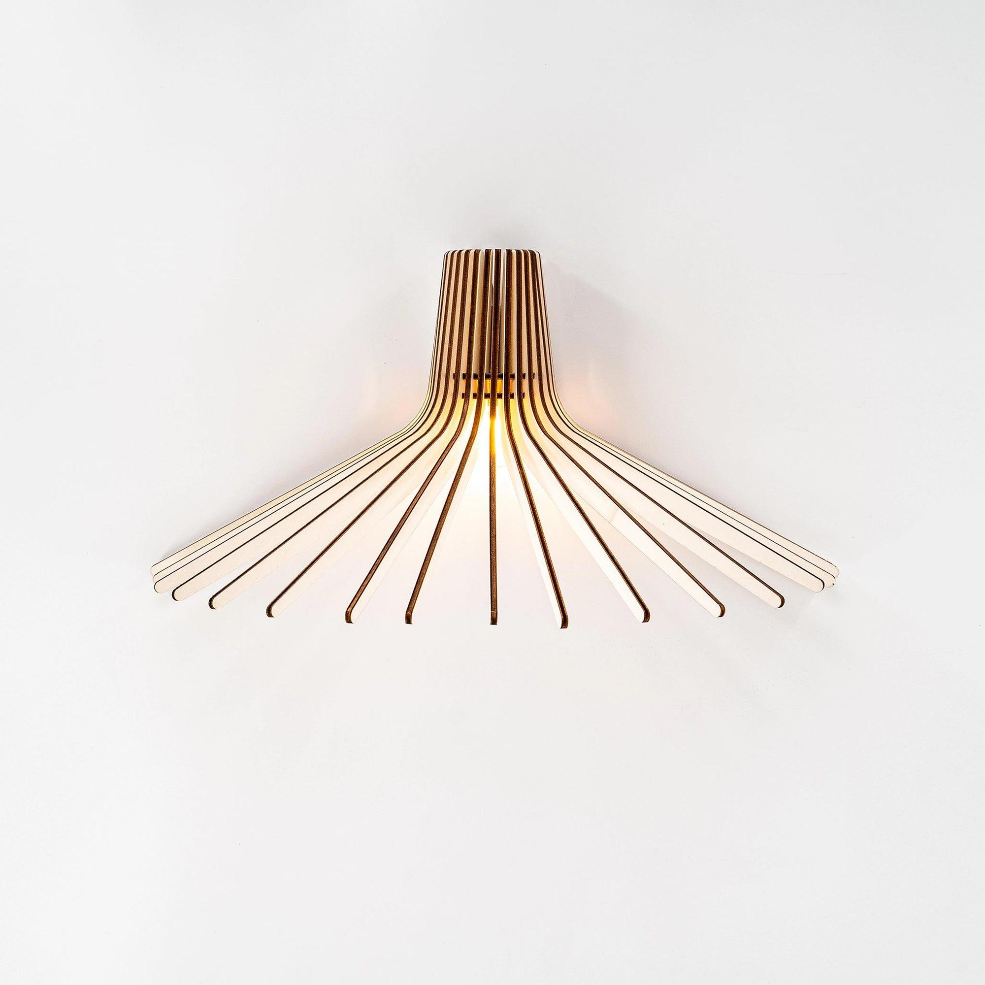 Azur Wandlampe Holz 7